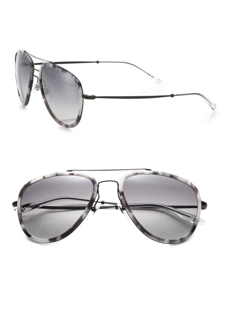 occhiaki avuatorr gucci|Gucci 57mm Aviator Sunglasses .